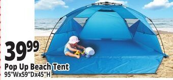 Ocean State Job Lot Pop up beach tent offer