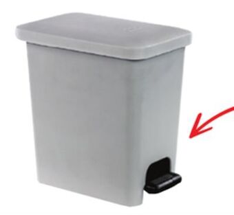 Ocean State Job Lot Step-on wastebaskets offer