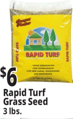 Ocean State Job Lot Rapid turf grass seed offer