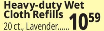 Ocean State Job Lot Heavy-duty wet cloth refills offer