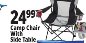 Ocean State Job Lot Oversized folding camp chair with side table offer