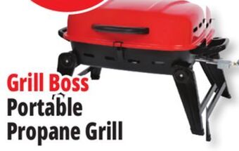 Ocean State Job Lot Grill boss portable propane grill with folding legs, 10,000 btu offer