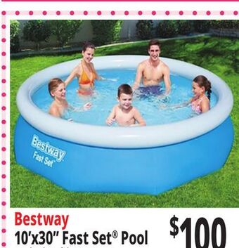Ocean State Job Lot Bestway 10' x 30 fast set above ground pool offer