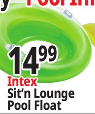 Ocean State Job Lot Intex sit 'n lounge float offer
