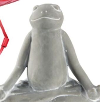 Ocean State Job Lot Lotus pose stone frog offer