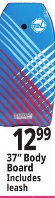 Ocean State Job Lot Big lizard 37 bodyboard offer