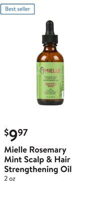 Walmart Mielle rosemary mint scalp & hair strengthening oil offer