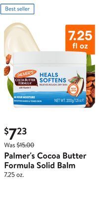 Walmart Palmer's cocoa butter formula solid balm offer