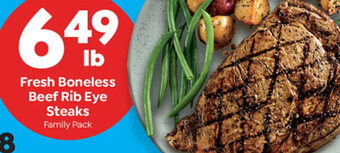 Save a Lot Fresh Boneless Beef Rib Eye Steaks offer