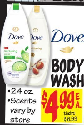 Ollie's Dove body wash offer