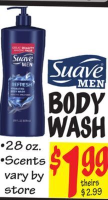 Ollie's Suave body wash offer