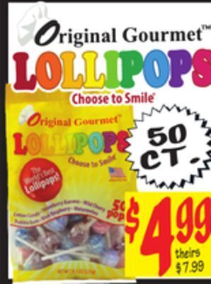 Ollie's Original gourmet lollipops offer
