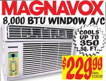 Ollie's Magnavox 8,000 btu window a/c offer