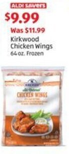 Aldi Kirkwood Chicken Wings 64 oz. Frozen offer