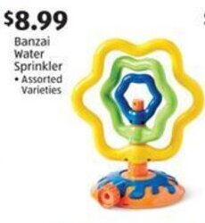 Aldi Banzai Water Sprinkler Assorted Varieties offer