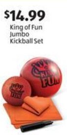 Aldi King of Fun Jumbo Kickball Set offer