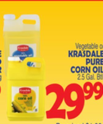 Bravo Supermarkets Krasdale pure corn oil offer