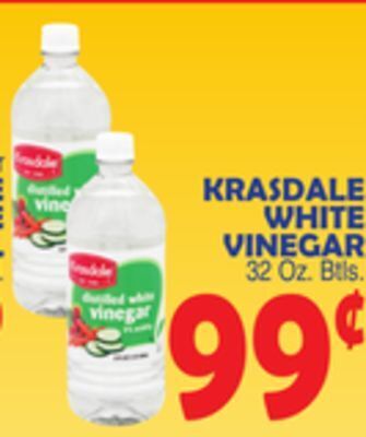 Bravo Supermarkets Krasdale white vinegar offer