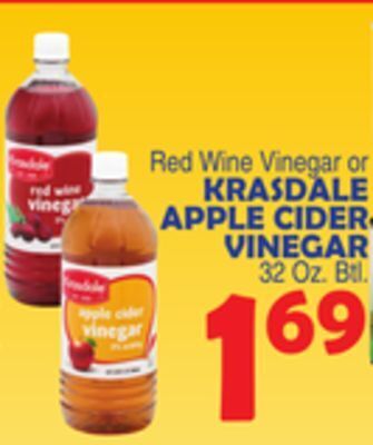 Bravo Supermarkets Krasdale apple cider vinegar offer
