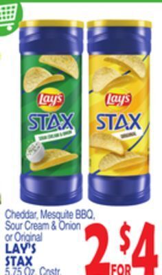 Bravo Supermarkets Lay's stax offer
