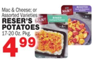 Bravo Supermarkets Reser's potatoes offer