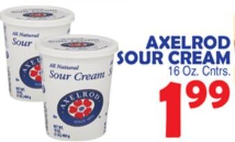 Bravo Supermarkets Axelrod sour cream offer