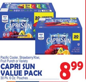 Bravo Supermarkets Capri sun value pack offer