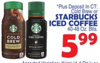 Bravo Supermarkets Starbucks iced coffee offer