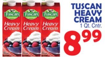 Bravo Supermarkets Tuscan heavy cream offer