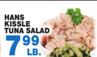 Bravo Supermarkets Hans kissle tuna salad offer