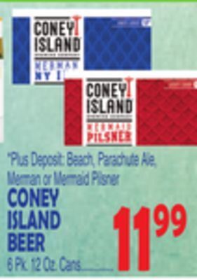 Bravo Supermarkets Coney island beer offer