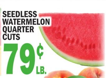 Bravo Supermarkets Seedless watermelon quarter cuts offer