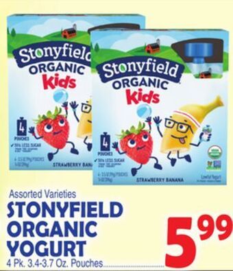 Bravo Supermarkets Stonyfield organic yogurt offer