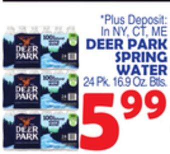 Bravo Supermarkets Deer park spring water offer