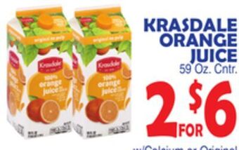 Bravo Supermarkets Krasdale orange juice offer
