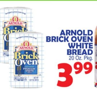 Bravo Supermarkets Arnold brick oven white bread offer