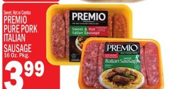 C Town Premio pure pork italian sausage offer