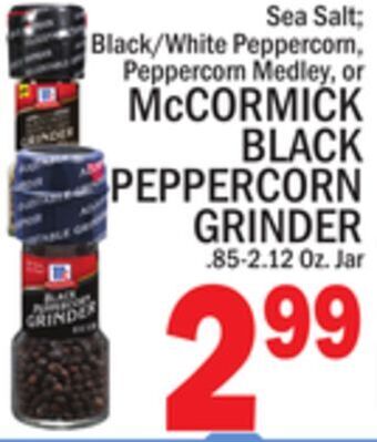 C Town Mccormick black peppercorn grinder offer