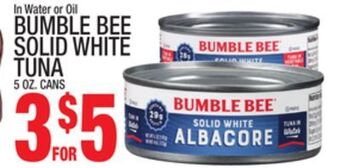 C Town Bumble bee solid white tuna offer