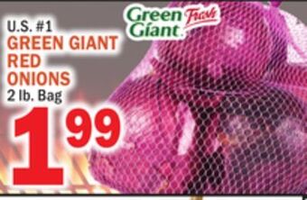 C Town Green giant red onions offer