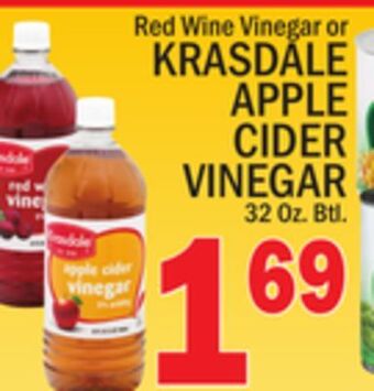 C Town Krasdale apple cider vinegar offer