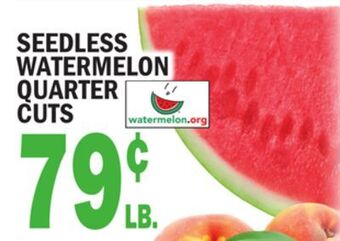 C Town Seedless watermelon quarter cuts offer