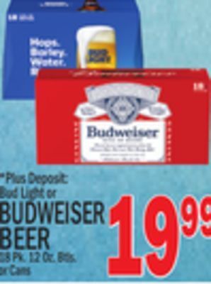 C Town Budweiser beer offer