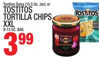 C Town Tostitos tortilla chips xxl 9-13 oz. bag offer