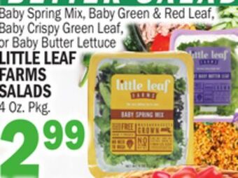 C Town Little leaf farms salads offer