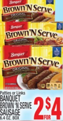 C Town Banquet brown'n serve sausage offer