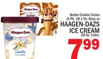 C Town Haagen-dazs ice cream 28 oz. cntrs offer