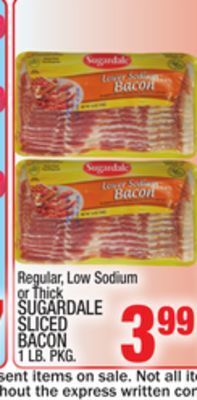 C Town Sugardale sliced bacon offer