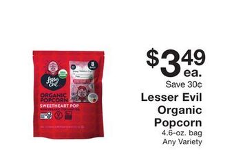 Fairway Store Market Lesser evil organic popcorn offer