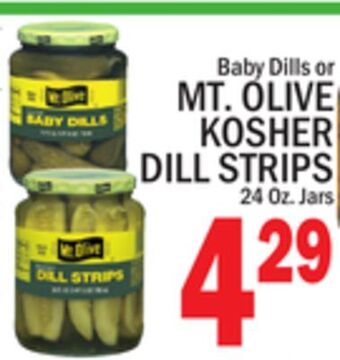 C Town Mt. olive kosher dill strips offer